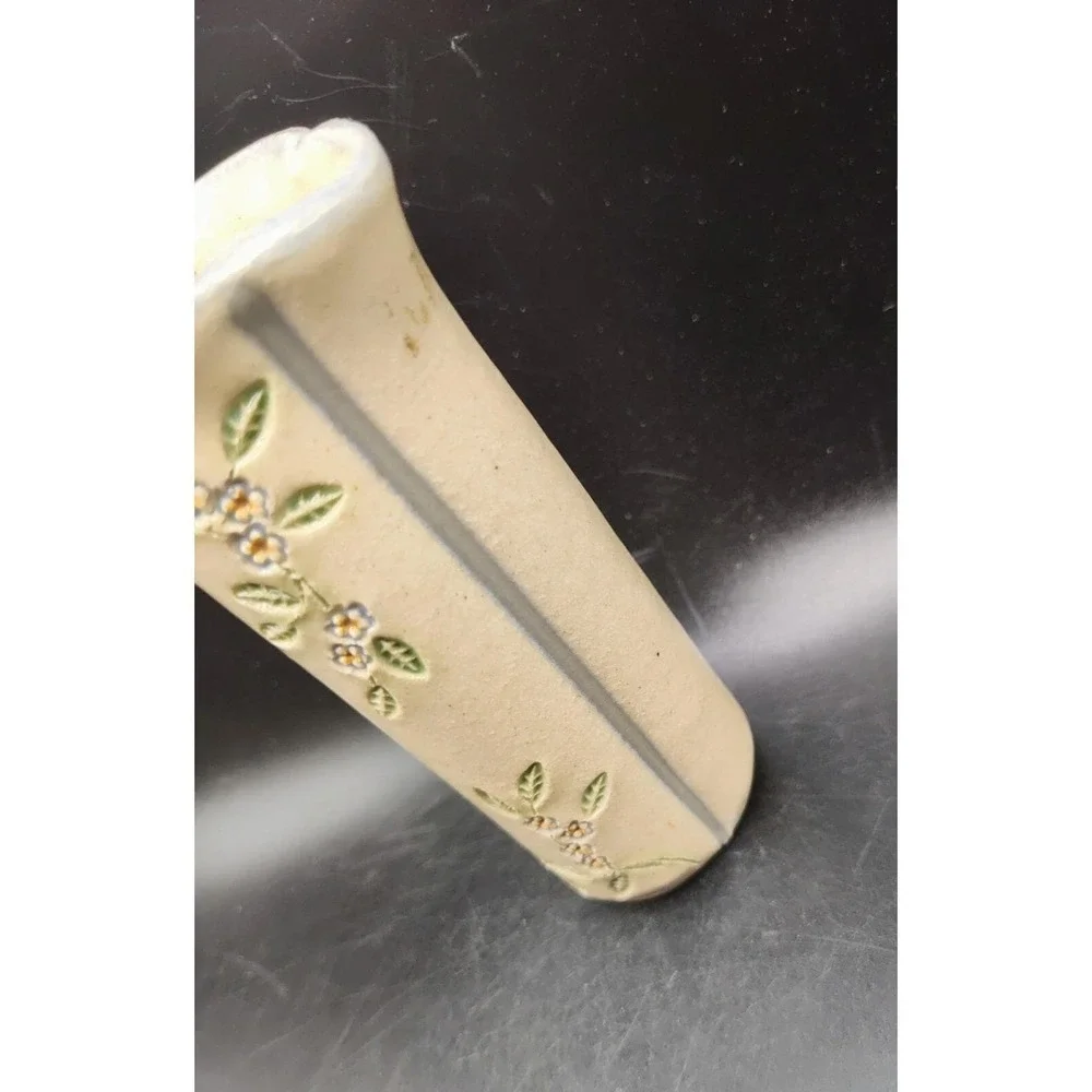 Small Vintage Studio Art Pottery Pottery Vase 1994 - Signed Ceramic Floral 5.5
